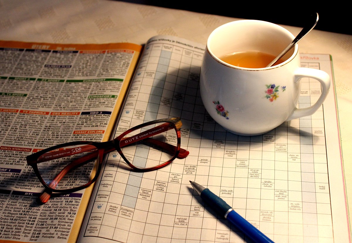 Zátiší s křížovkou - úkol U3V